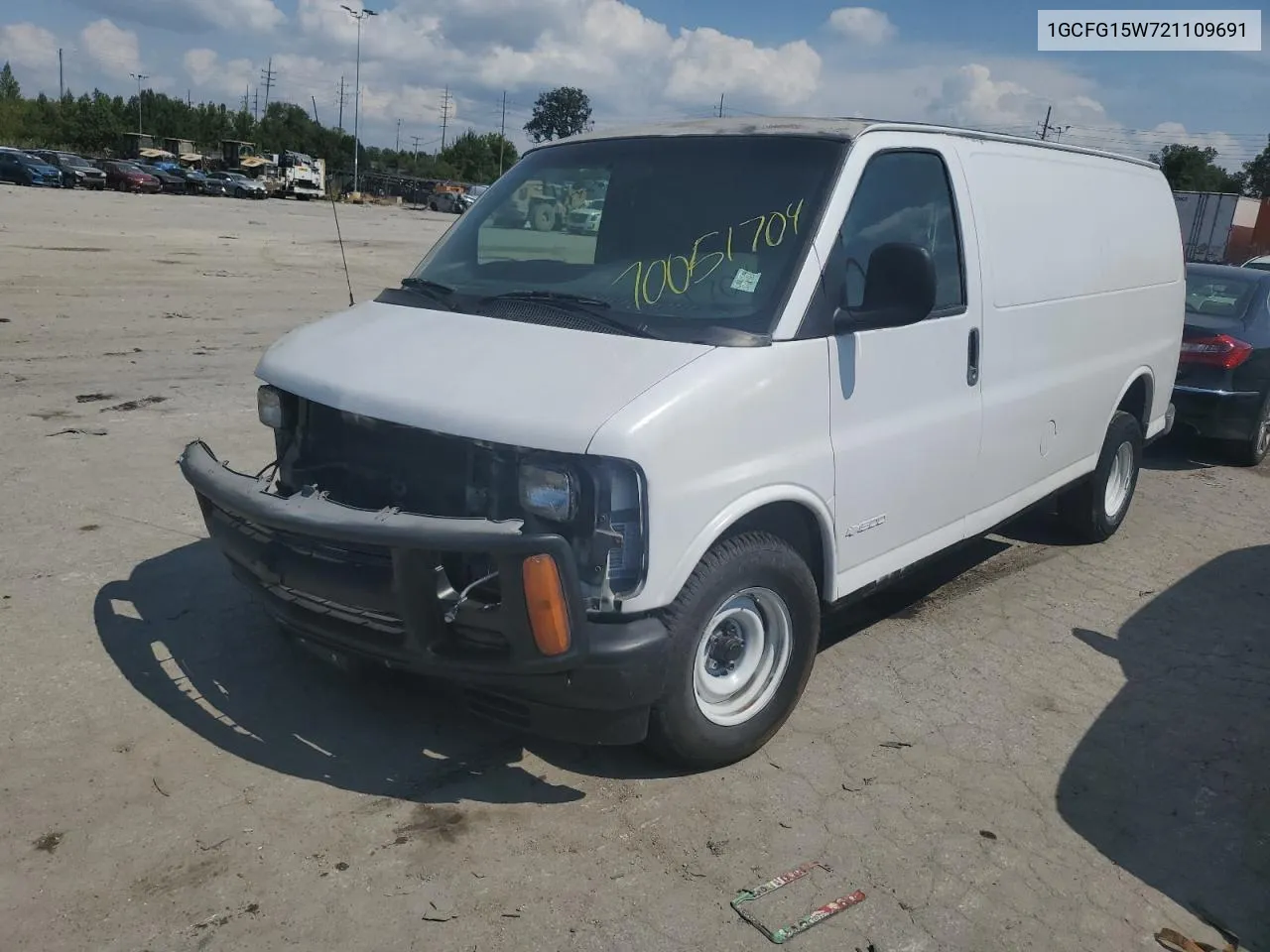 2002 Chevrolet Express G1500 VIN: 1GCFG15W721109691 Lot: 70051704