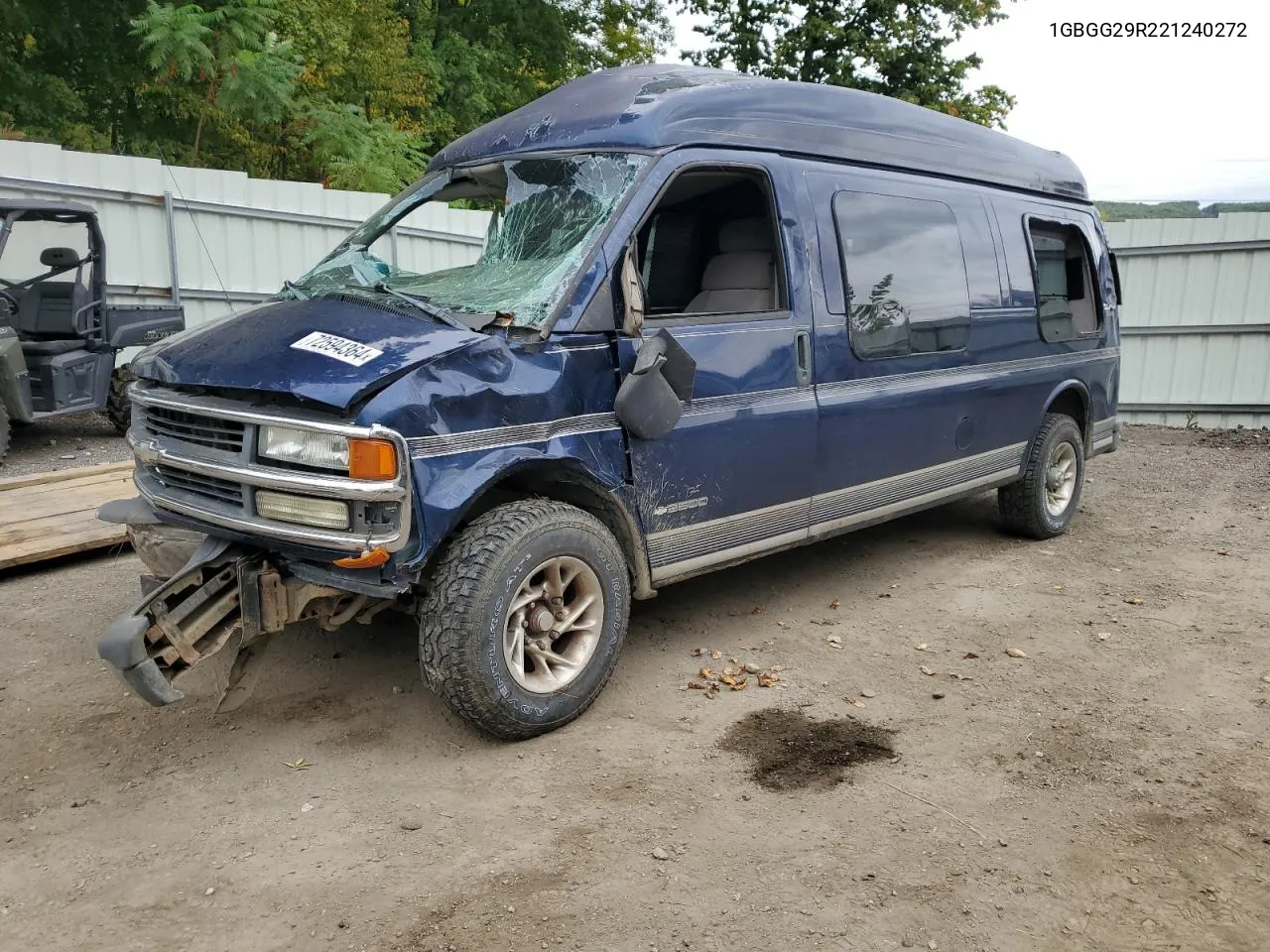 2002 Chevrolet Express G2500 VIN: 1GBGG29R221240272 Lot: 72594364