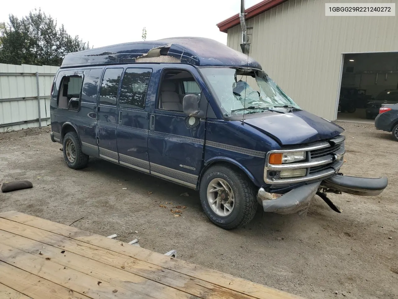 2002 Chevrolet Express G2500 VIN: 1GBGG29R221240272 Lot: 72594364