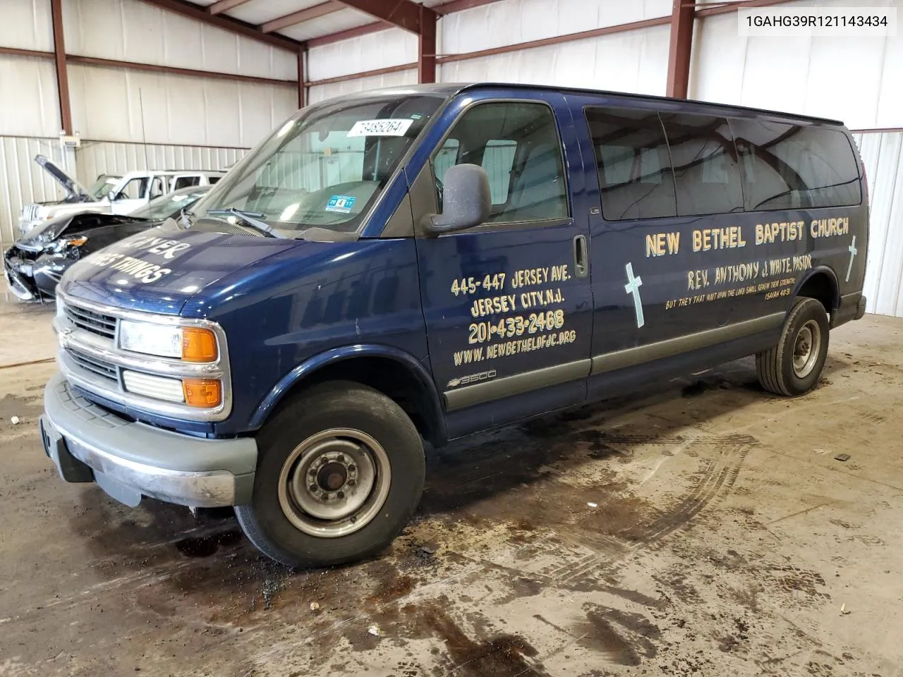 2002 Chevrolet Express G3500 VIN: 1GAHG39R121143434 Lot: 73485264