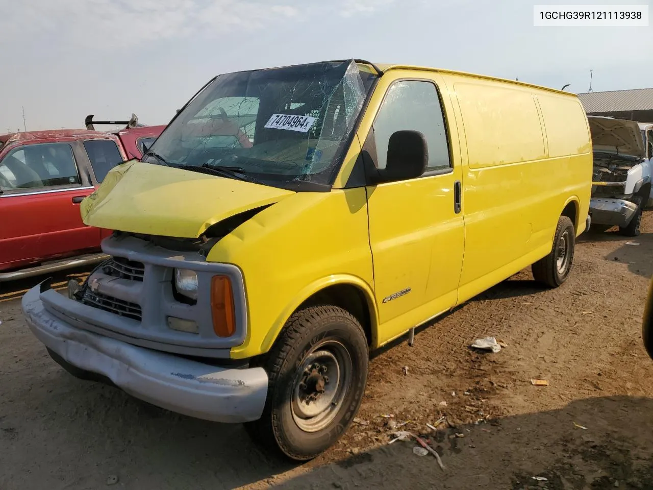 2002 Chevrolet Express G3500 VIN: 1GCHG39R121113938 Lot: 74704964