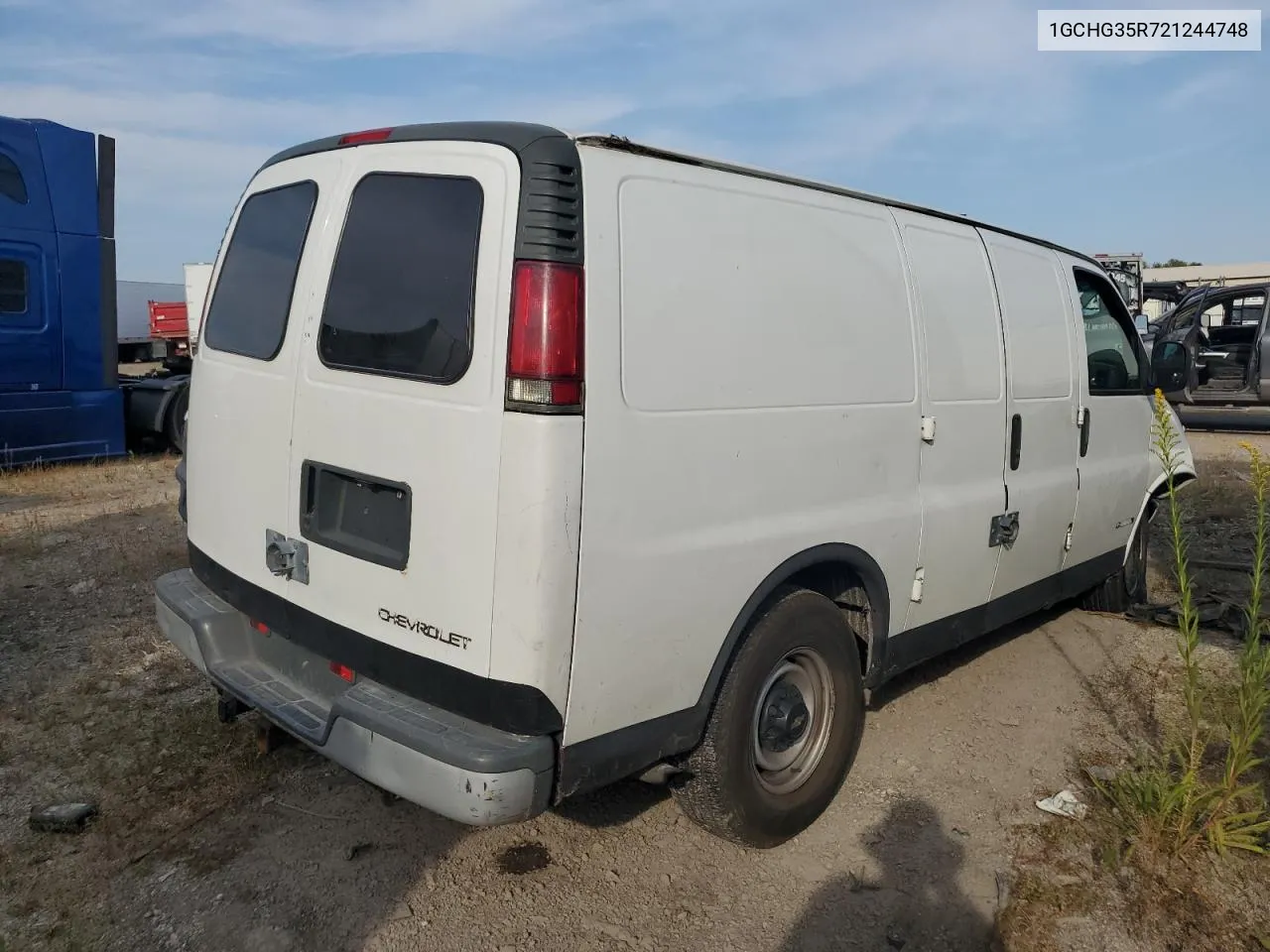 2002 Chevrolet Express G3500 VIN: 1GCHG35R721244748 Lot: 77873624