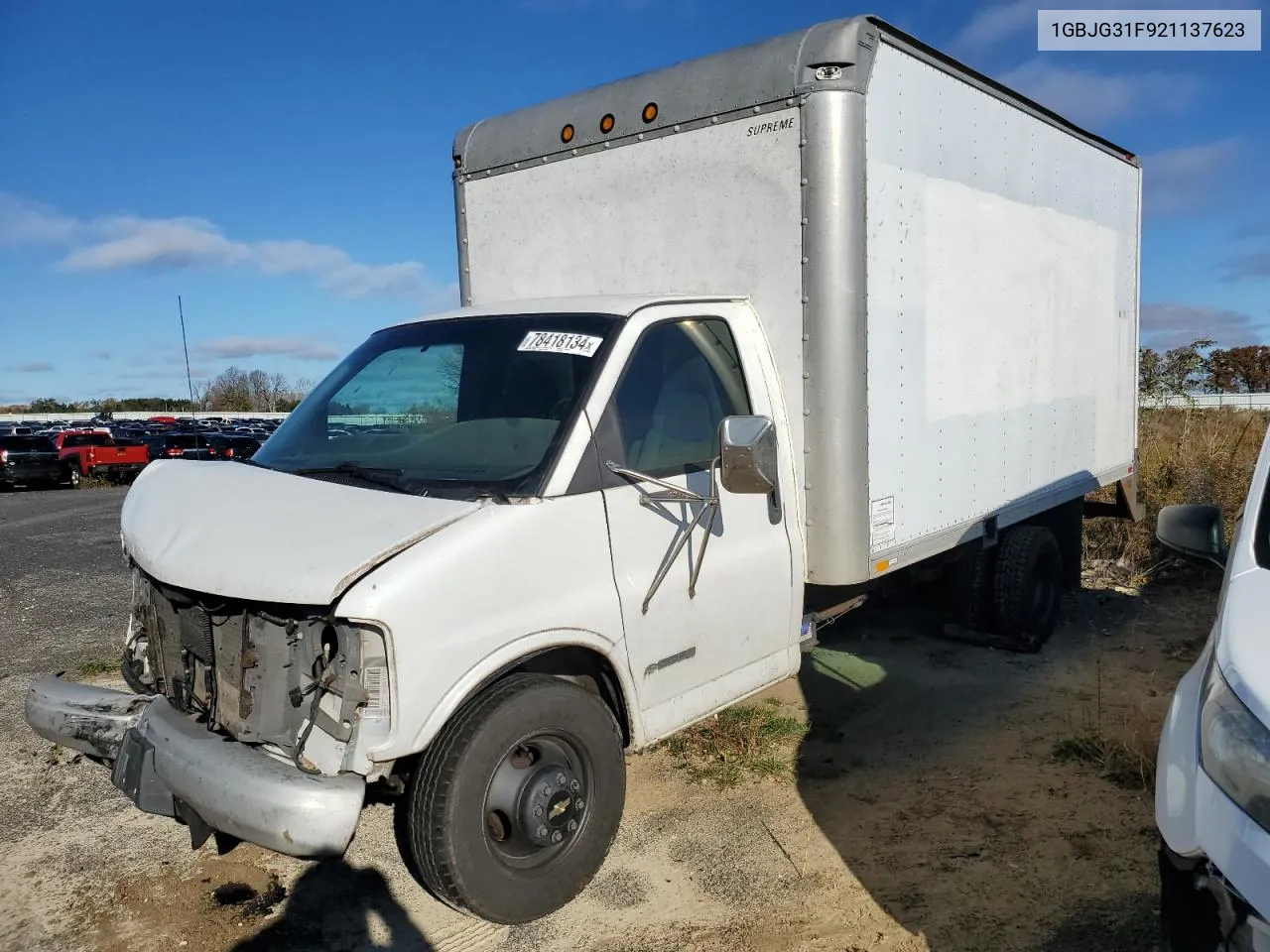 2002 Chevrolet Express G3500 VIN: 1GBJG31F921137623 Lot: 78418134