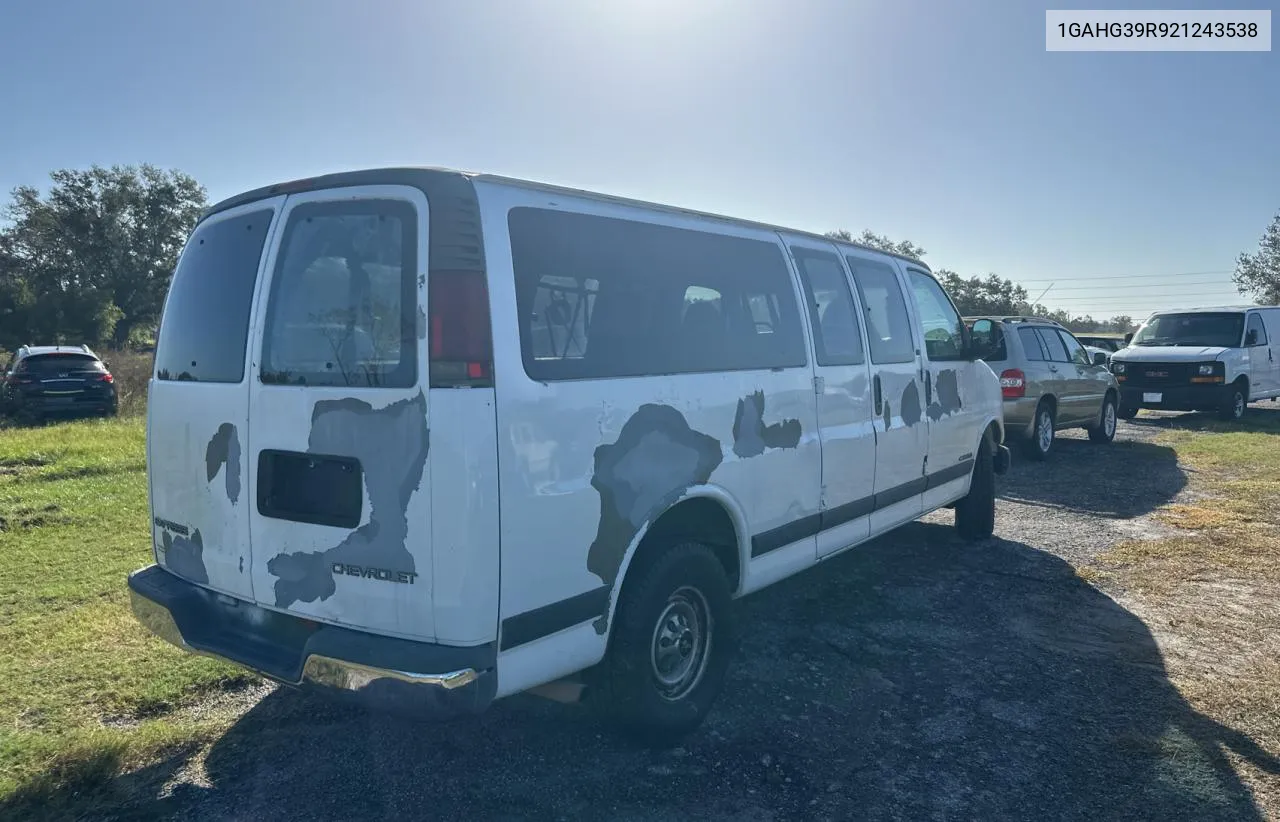 2002 Chevrolet Express G3500 VIN: 1GAHG39R921243538 Lot: 78916214