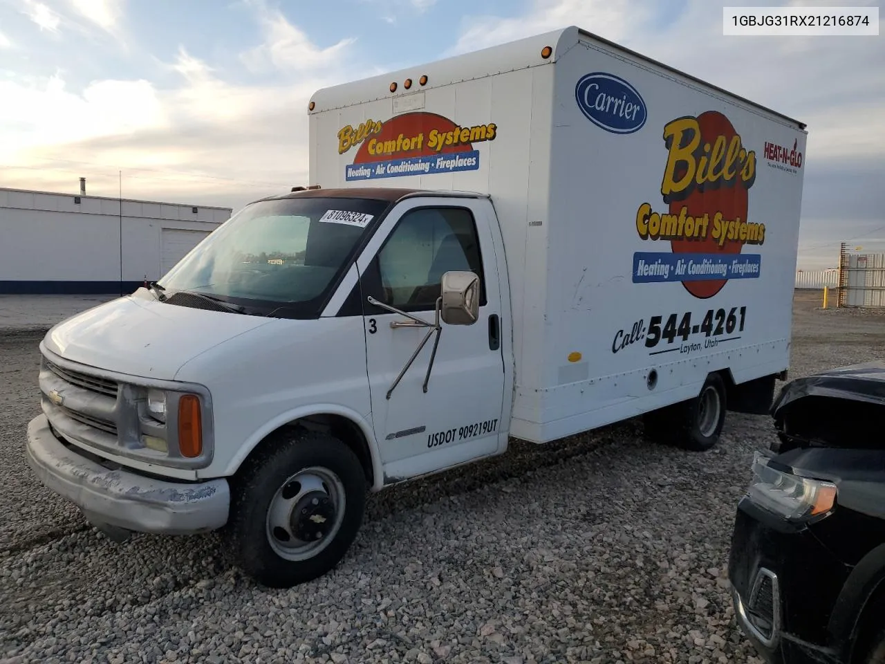 2002 Chevrolet Express G3500 VIN: 1GBJG31RX21216874 Lot: 81096324