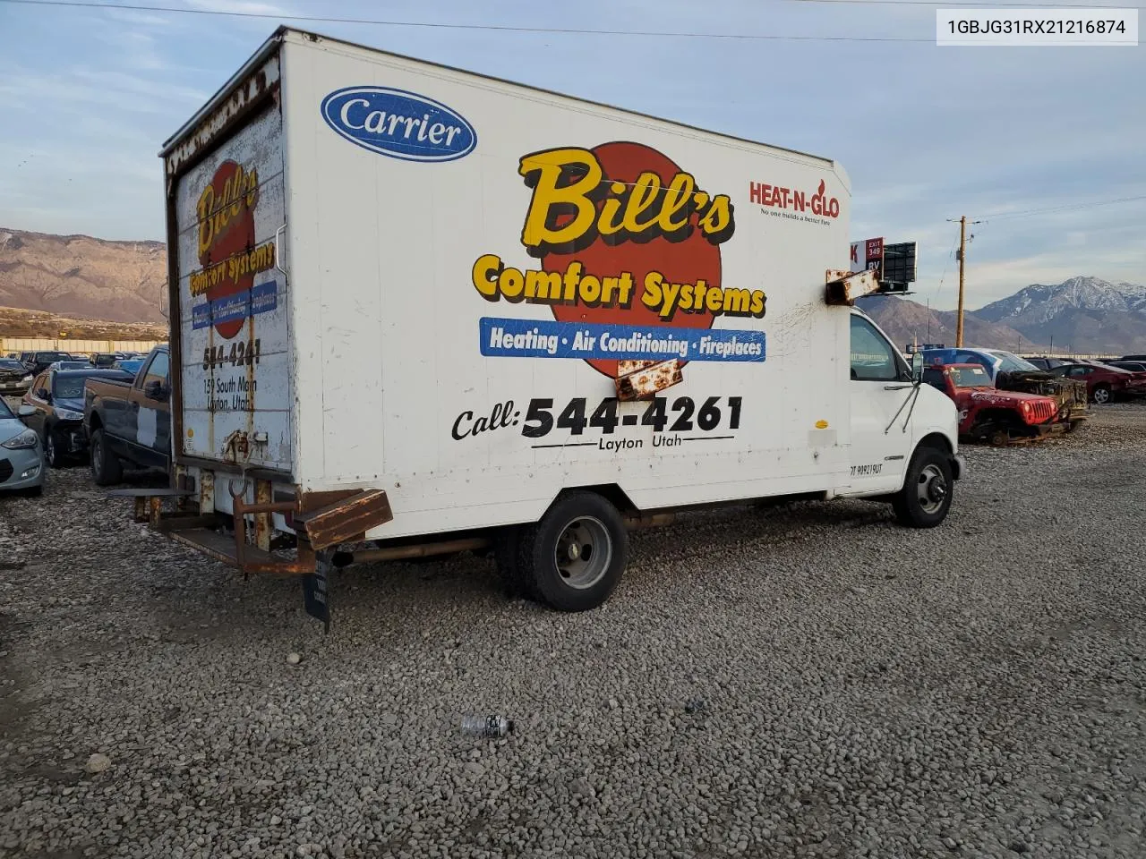 2002 Chevrolet Express G3500 VIN: 1GBJG31RX21216874 Lot: 81096324