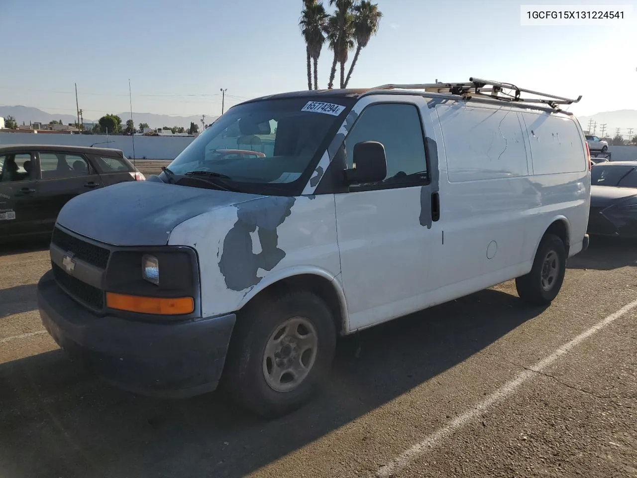 2003 Chevrolet Express G1500 VIN: 1GCFG15X131224541 Lot: 65774294