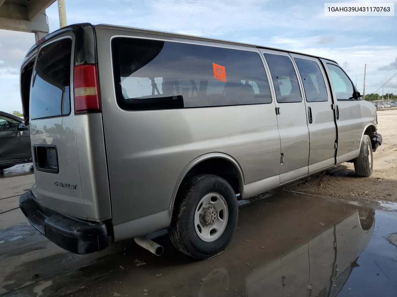 2003 Chevrolet Express G3500 VIN: 1GAHG39U431170763 Lot: 70030264