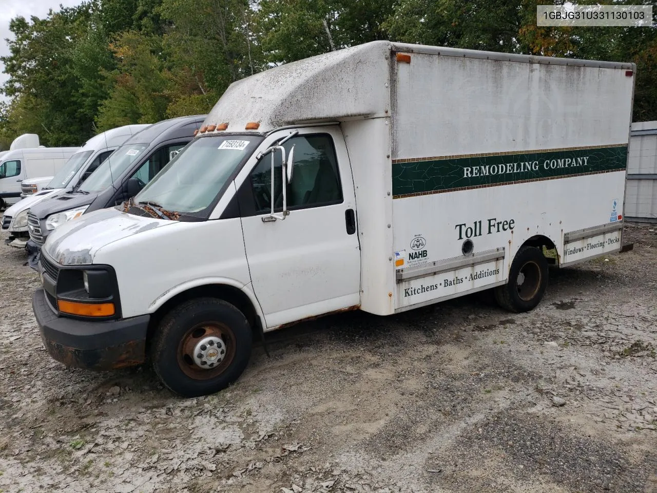 2003 Chevrolet Express G3500 VIN: 1GBJG31U331130103 Lot: 71593134