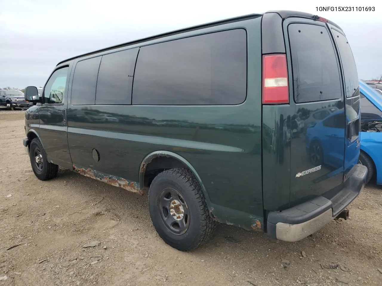 2003 Chevrolet Express G1500 VIN: 1GNFG15X231101693 Lot: 73245394