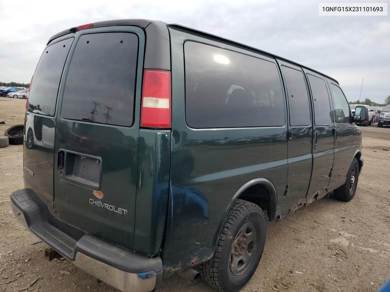 2003 Chevrolet Express G1500 VIN: 1GNFG15X231101693 Lot: 73245394