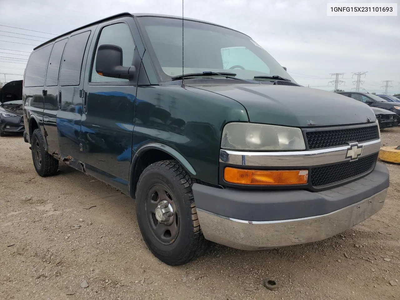 2003 Chevrolet Express G1500 VIN: 1GNFG15X231101693 Lot: 73245394