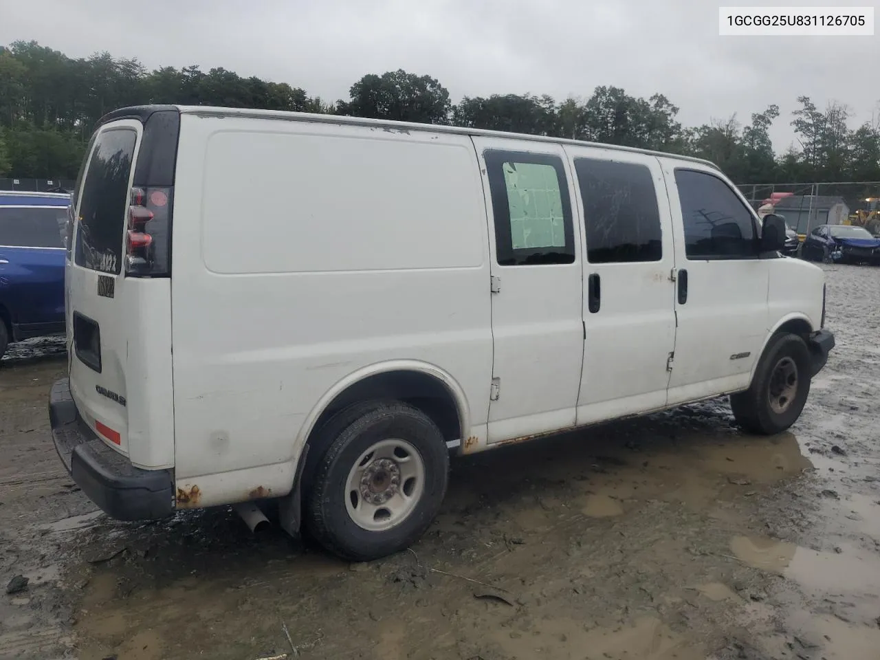 2003 Chevrolet Express G2500 VIN: 1GCGG25U831126705 Lot: 73466744