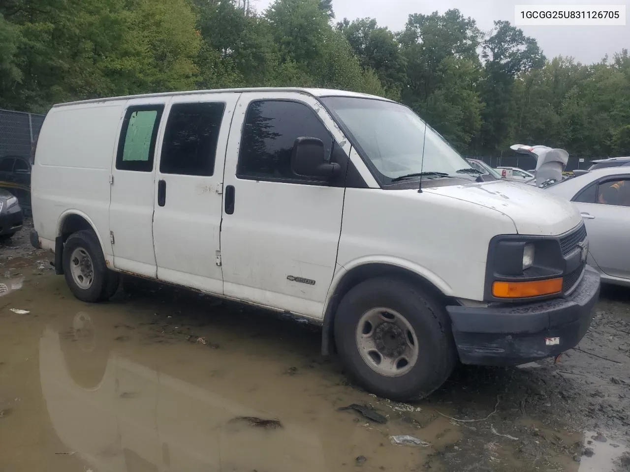 2003 Chevrolet Express G2500 VIN: 1GCGG25U831126705 Lot: 73466744