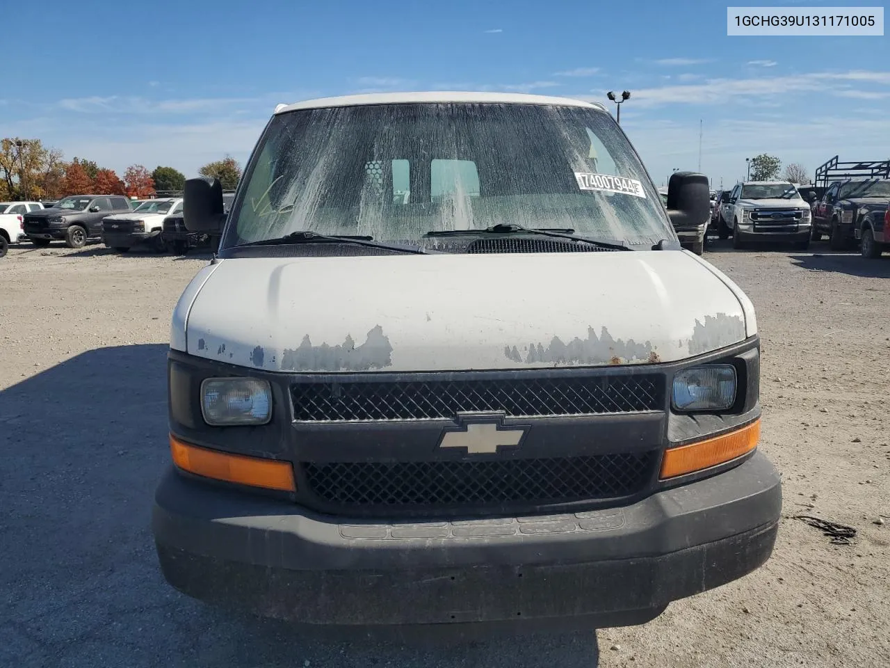 2003 Chevrolet Express G3500 VIN: 1GCHG39U131171005 Lot: 74007944