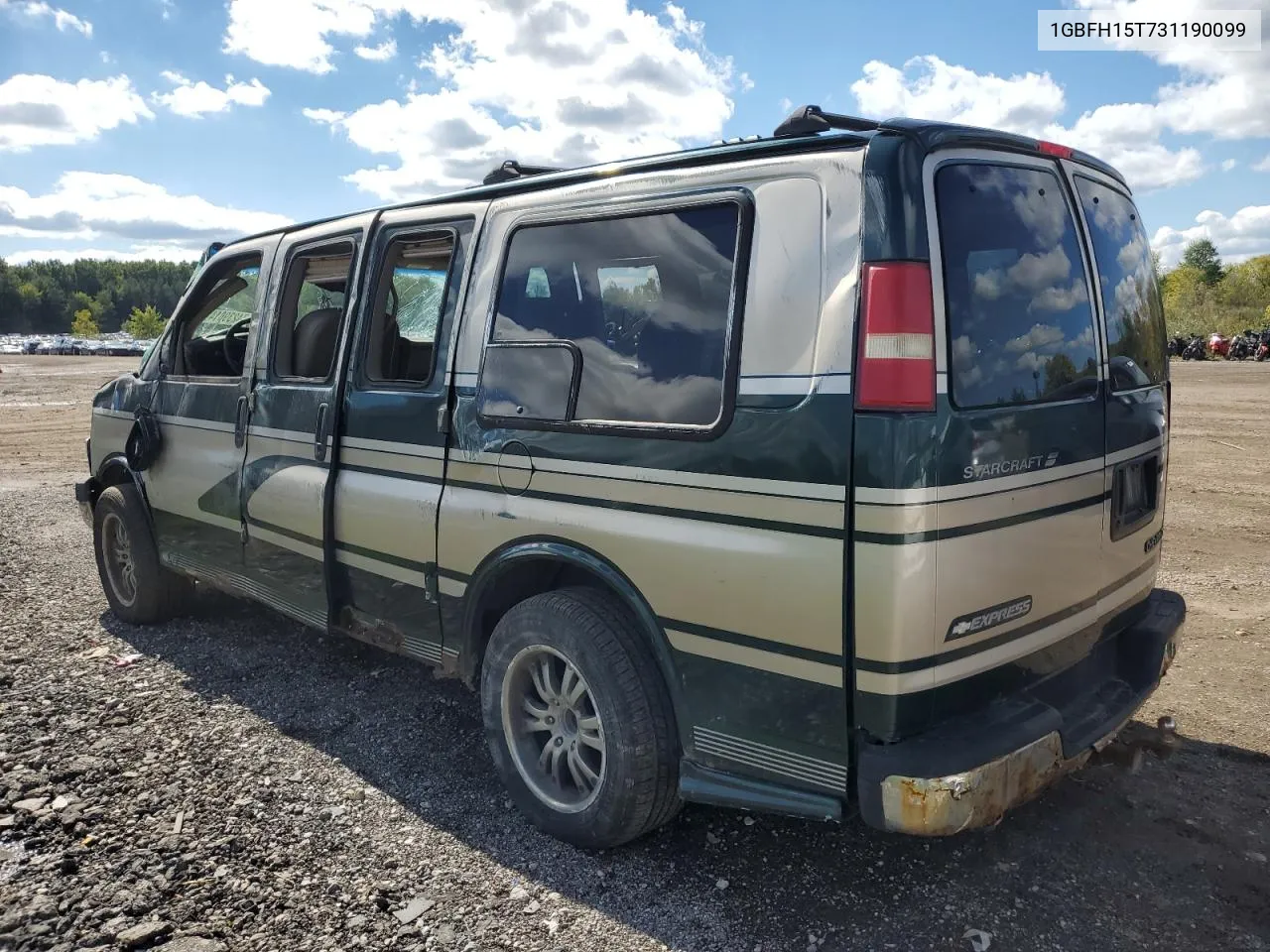 2003 Chevrolet Express G1500 VIN: 1GBFH15T731190099 Lot: 74239014