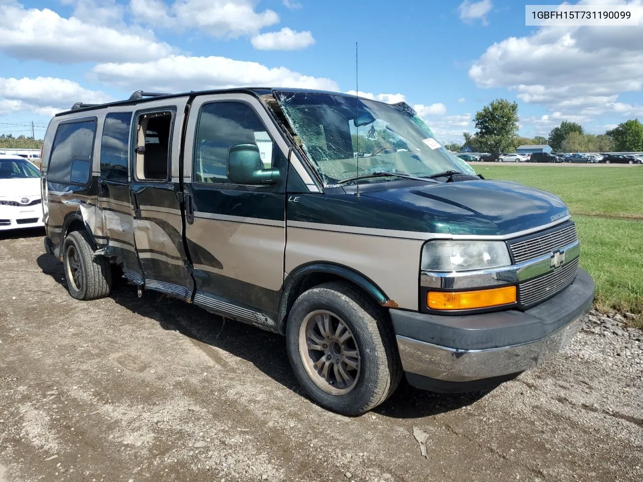 2003 Chevrolet Express G1500 VIN: 1GBFH15T731190099 Lot: 74239014