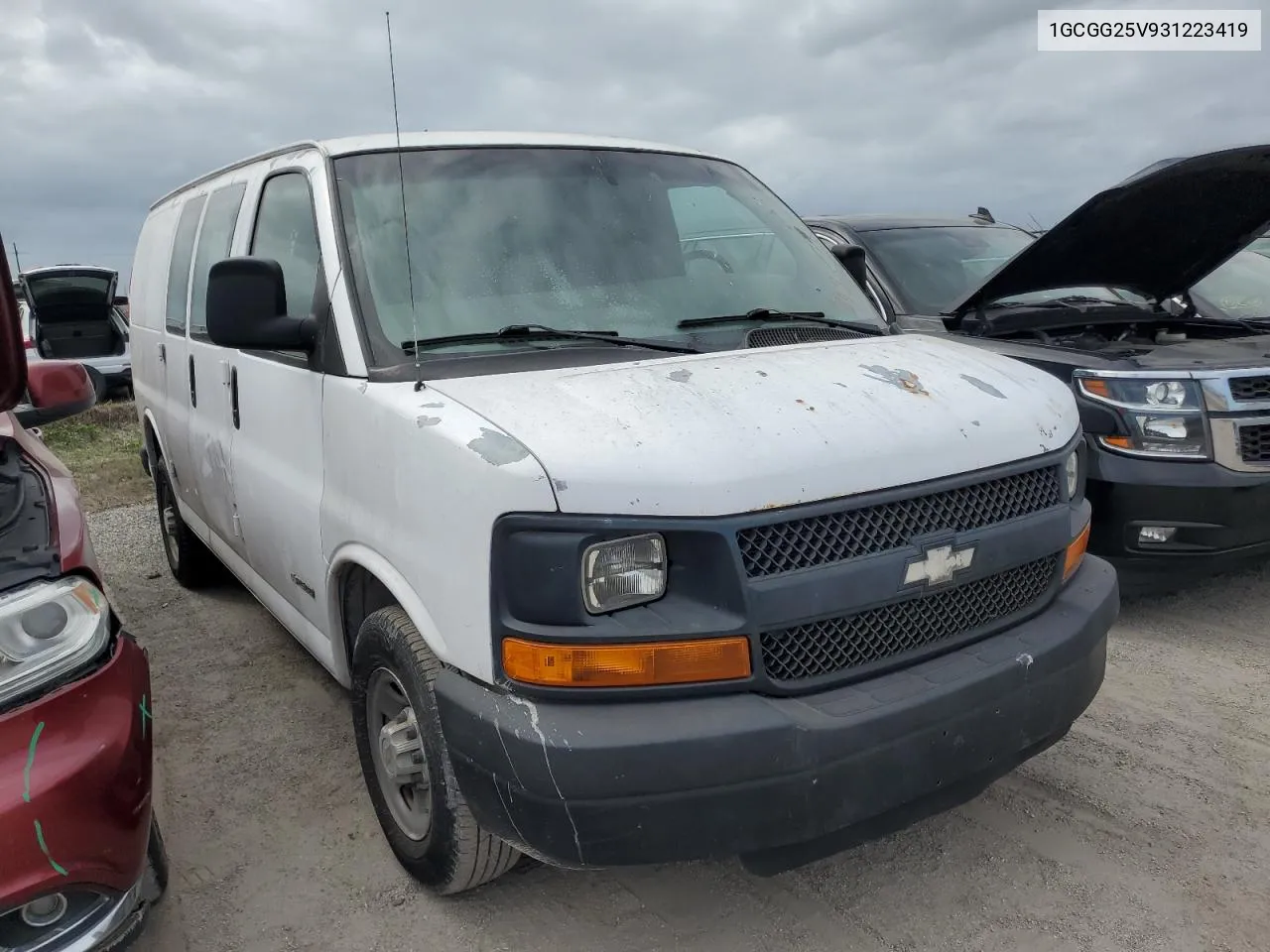 2003 Chevrolet Express G2500 VIN: 1GCGG25V931223419 Lot: 76194064