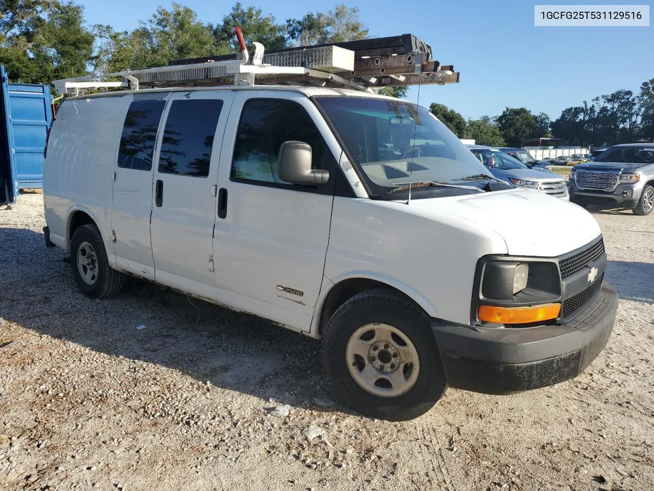 2003 Chevrolet Express G2500 VIN: 1GCFG25T531129516 Lot: 76685004