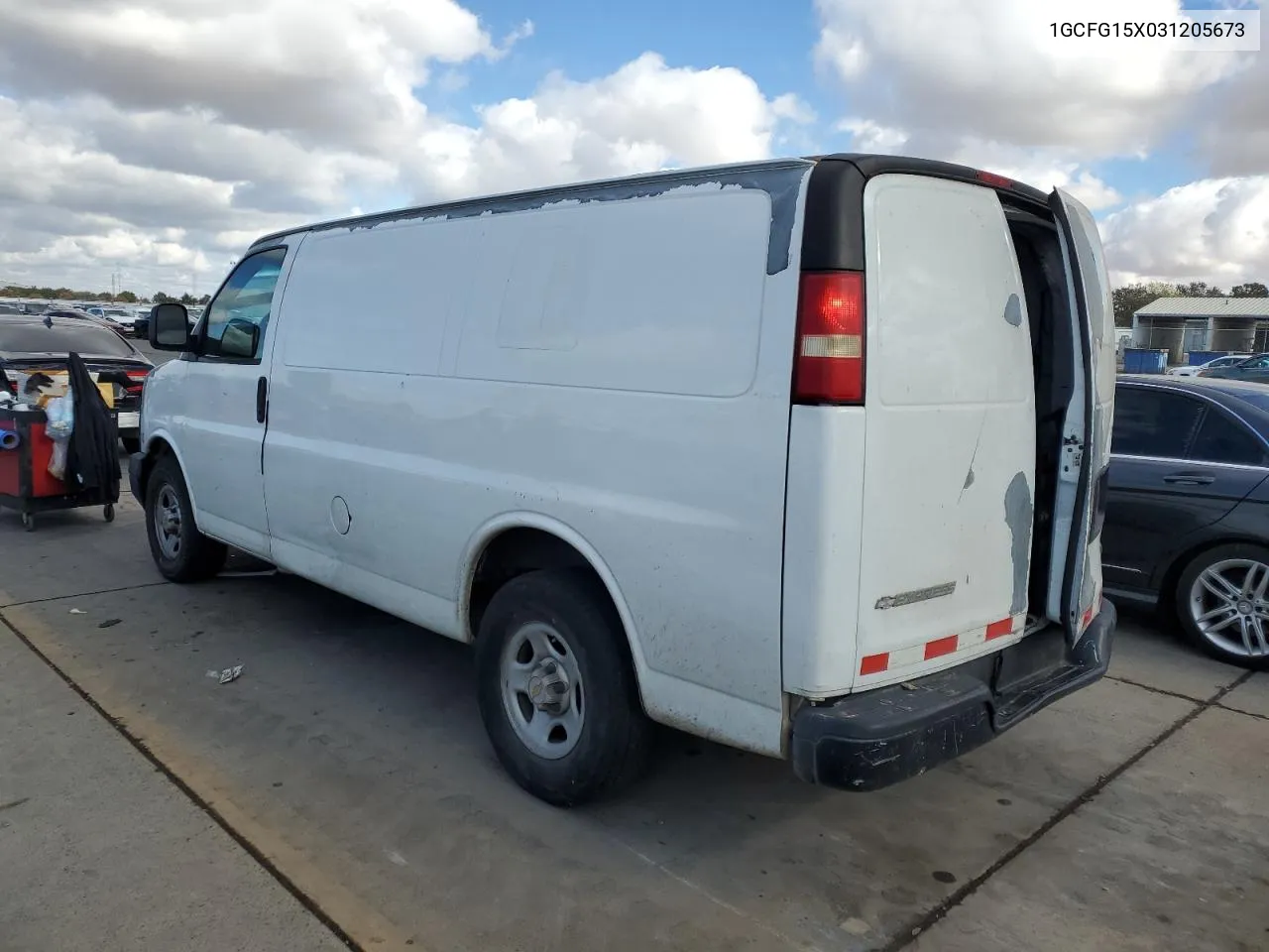 2003 Chevrolet Express G1500 VIN: 1GCFG15X031205673 Lot: 78520654