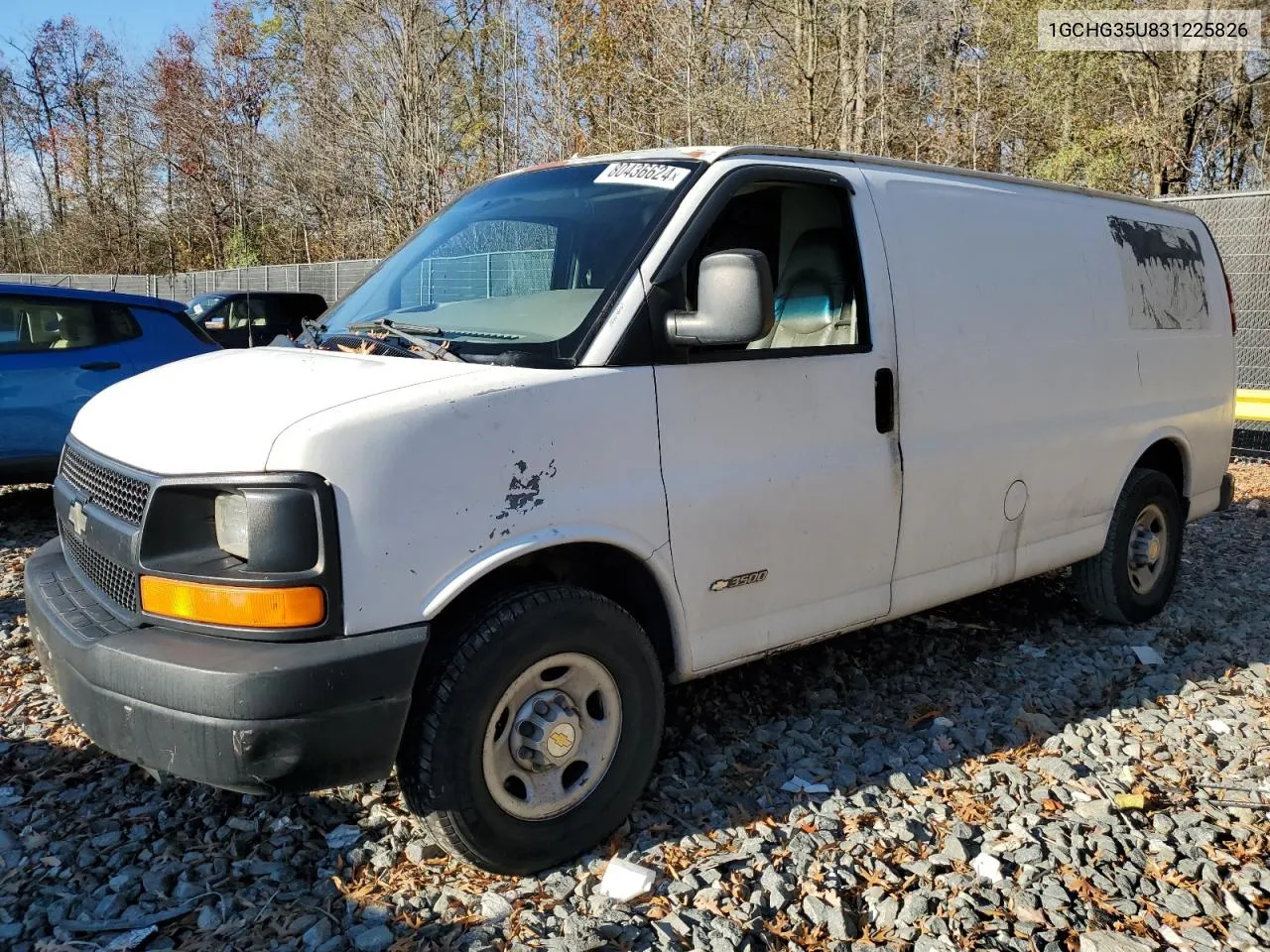 2003 Chevrolet Express G3500 VIN: 1GCHG35U831225826 Lot: 80436624