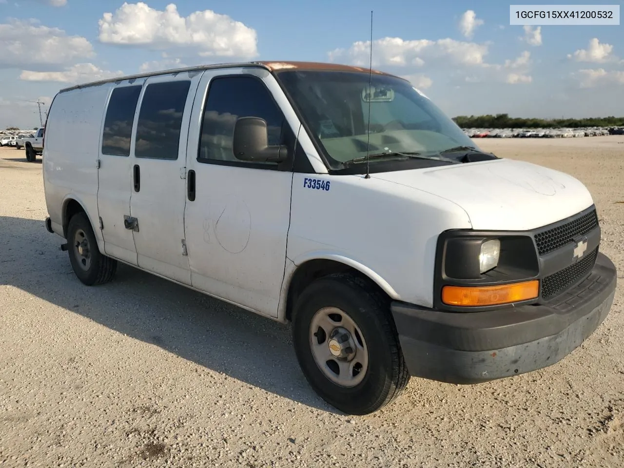 2004 Chevrolet Express G1500 VIN: 1GCFG15XX41200532 Lot: 74710884