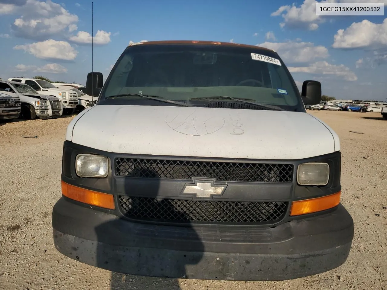 2004 Chevrolet Express G1500 VIN: 1GCFG15XX41200532 Lot: 74710884