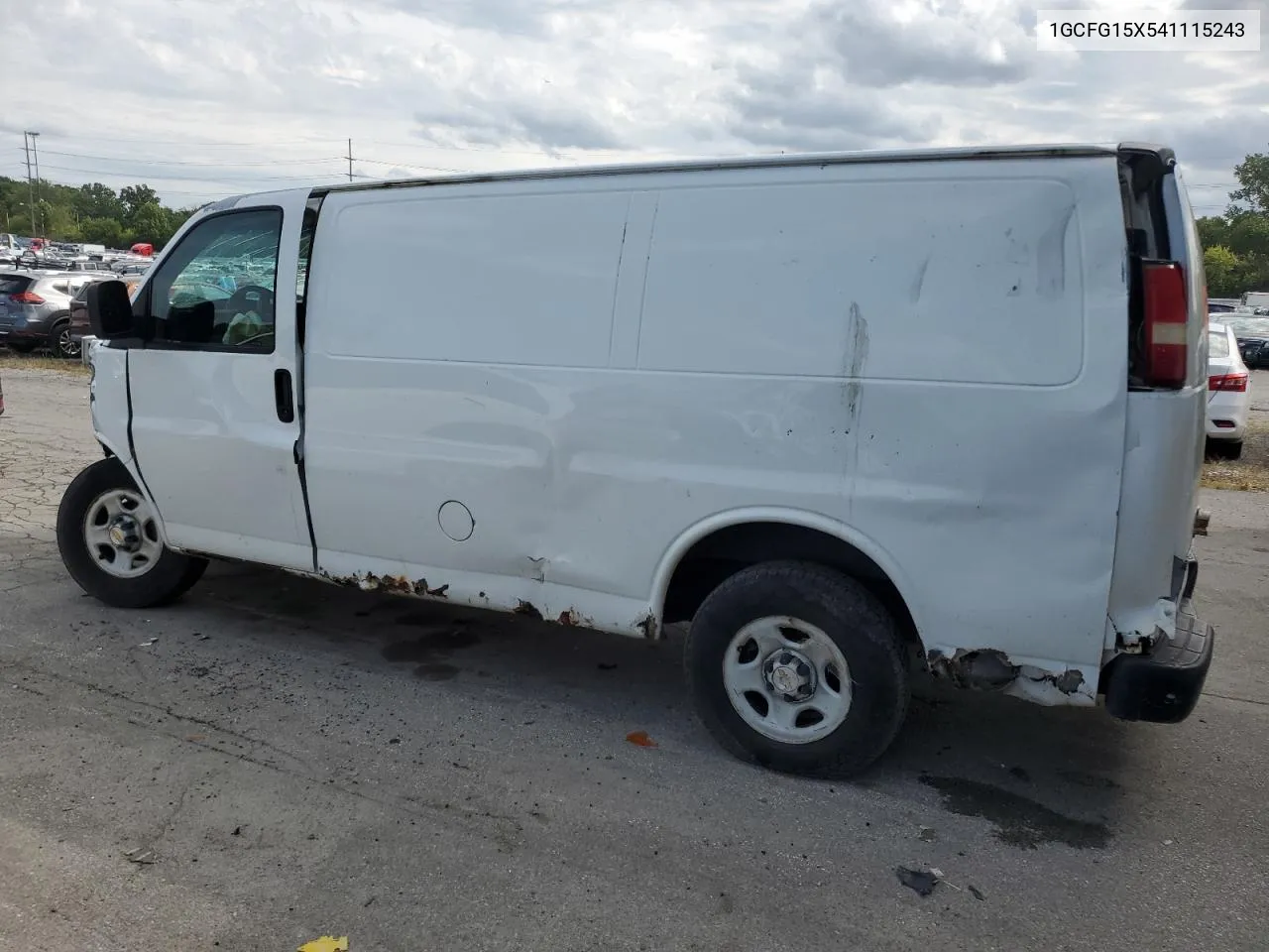 2004 Chevrolet Express G1500 VIN: 1GCFG15X541115243 Lot: 75741294