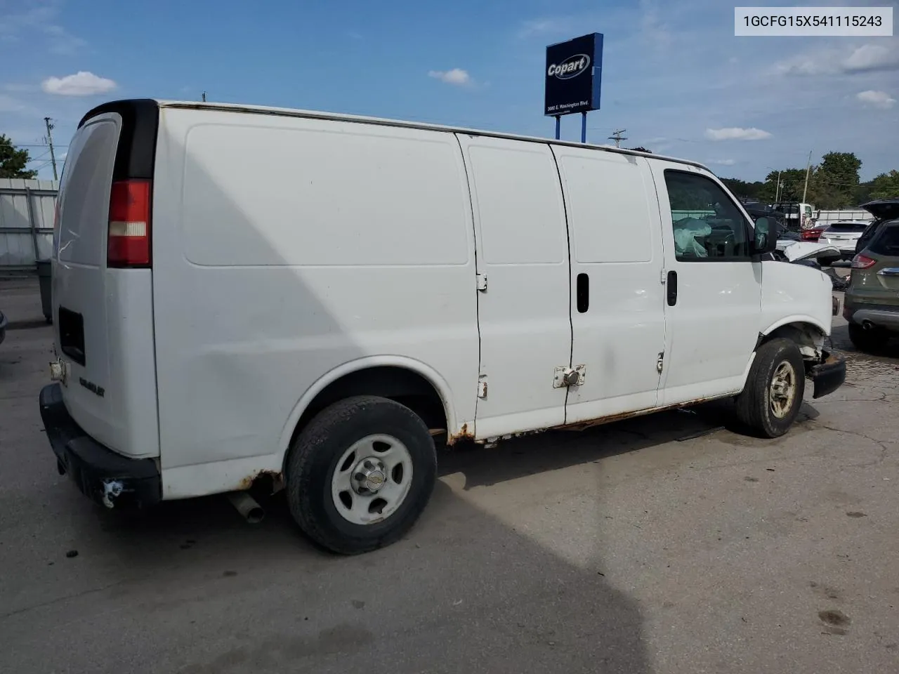 2004 Chevrolet Express G1500 VIN: 1GCFG15X541115243 Lot: 75741294