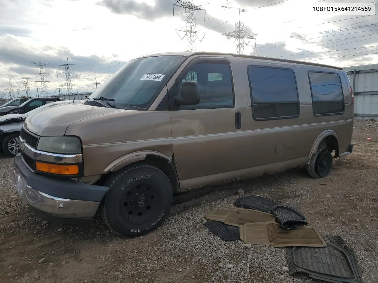 2004 Chevrolet Express G1500 VIN: 1GBFG15X641214559 Lot: 78751864