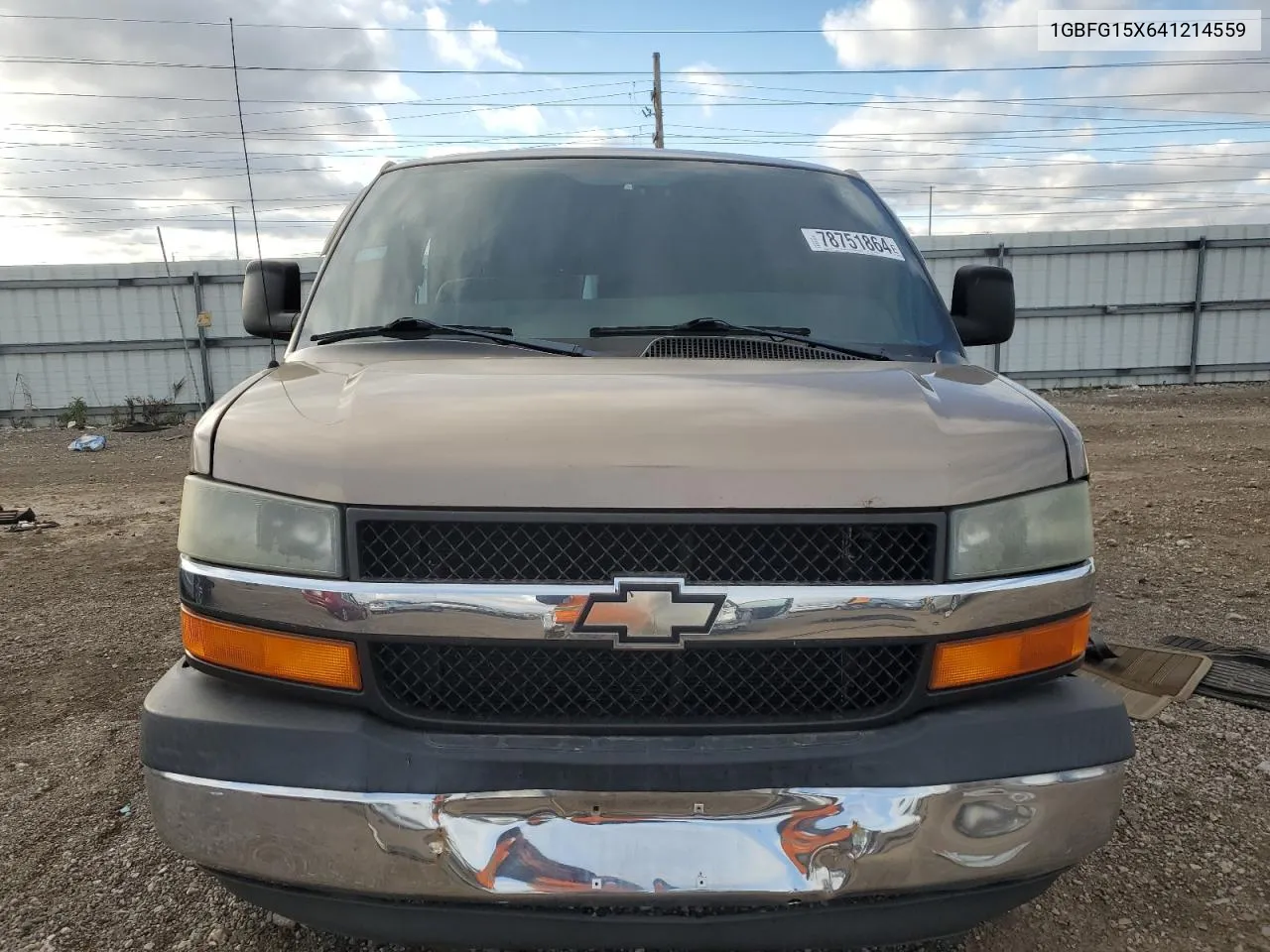 2004 Chevrolet Express G1500 VIN: 1GBFG15X641214559 Lot: 78751864