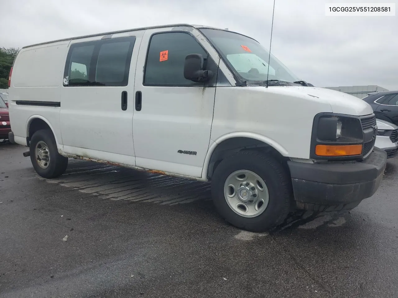 2005 Chevrolet Express G2500 VIN: 1GCGG25V551208581 Lot: 61695144