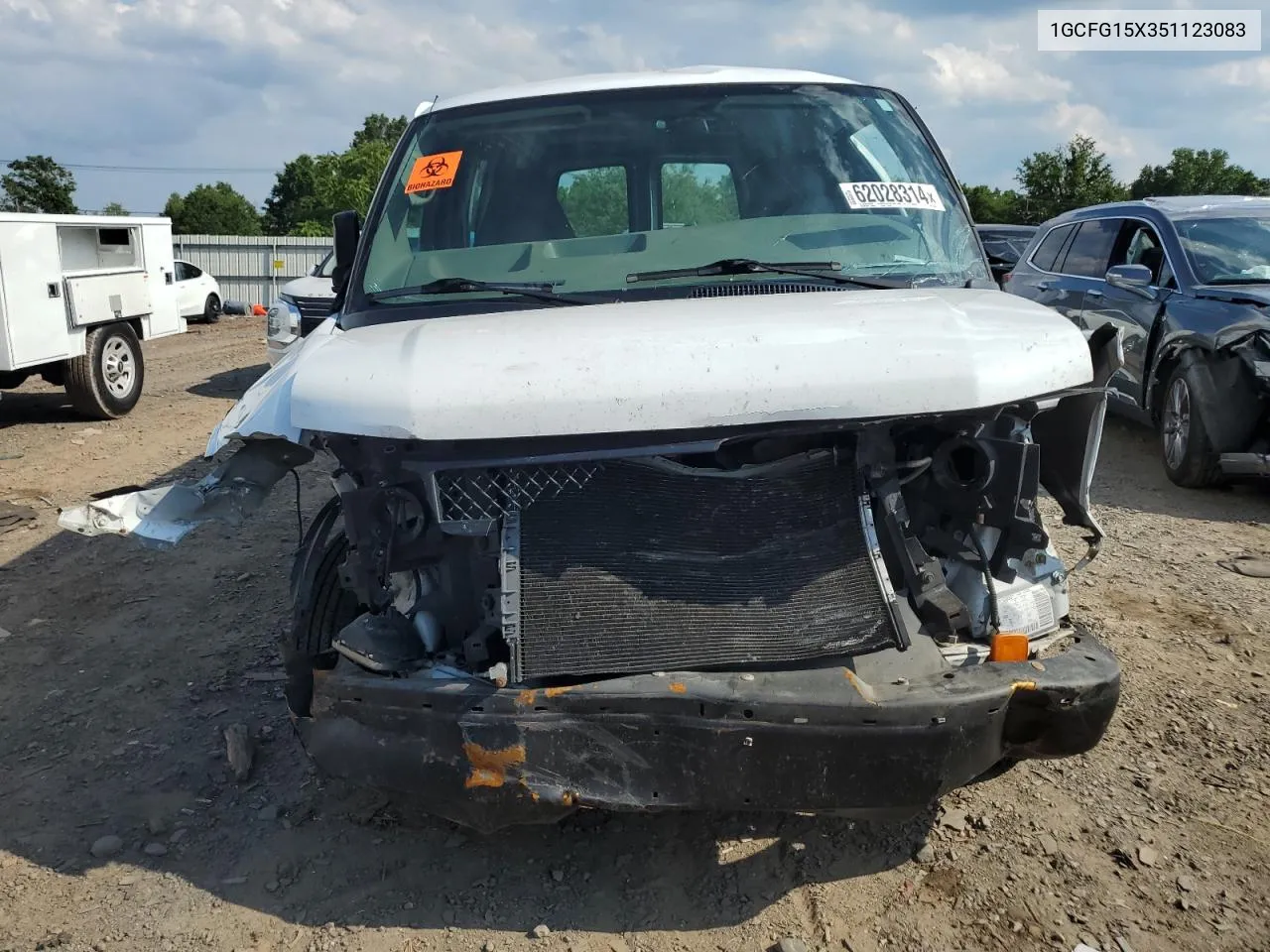 2005 Chevrolet Express G1500 VIN: 1GCFG15X351123083 Lot: 62028314