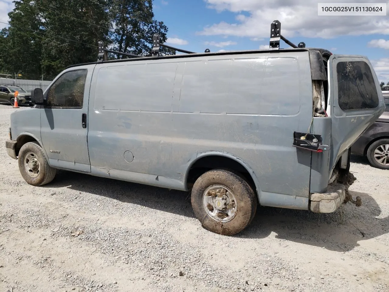 2005 Chevrolet Express G2500 VIN: 1GCGG25V151130624 Lot: 64706824