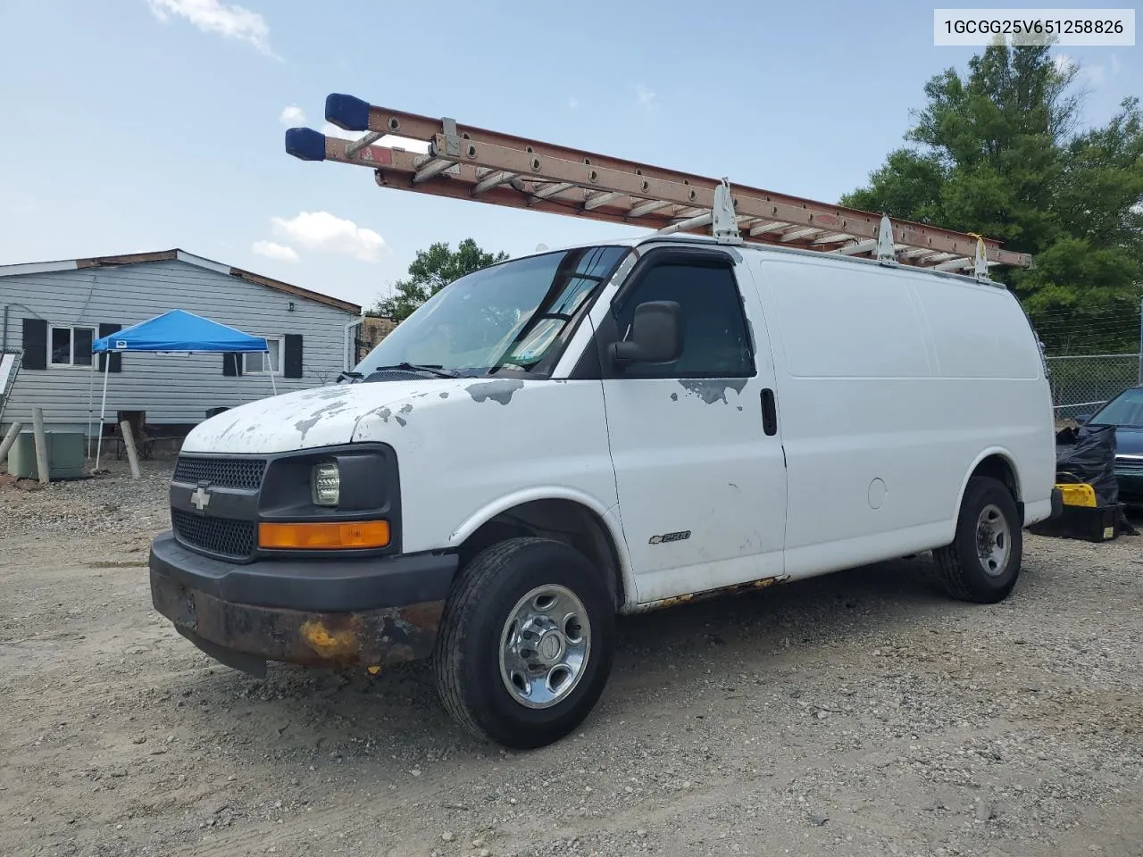 2005 Chevrolet Express G2500 VIN: 1GCGG25V651258826 Lot: 64992394