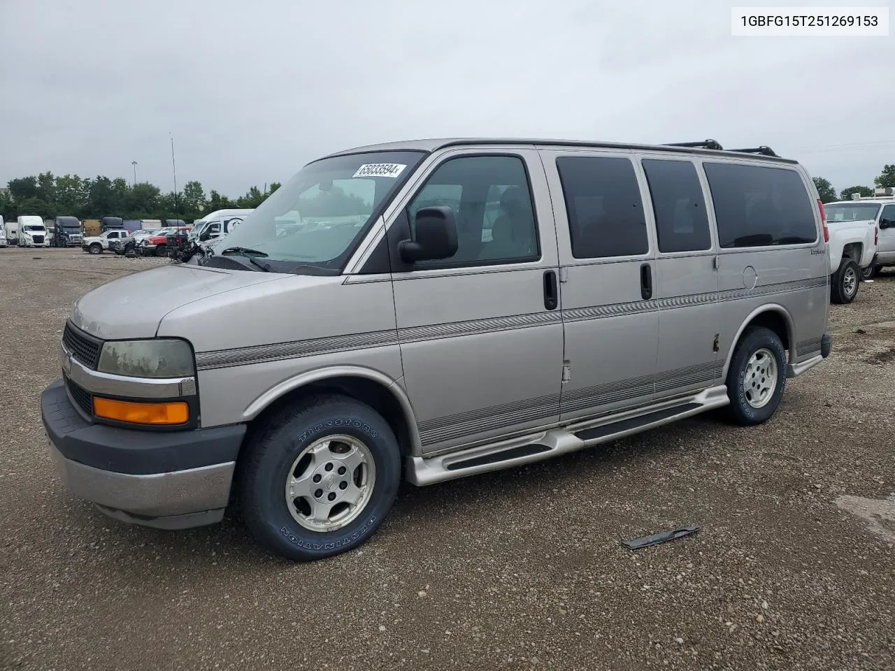 2005 Chevrolet Express G1500 VIN: 1GBFG15T251269153 Lot: 65033594