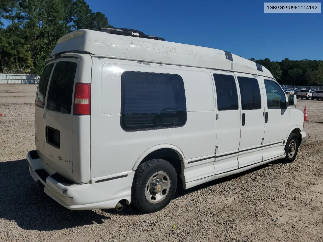 2005 Chevrolet Express G2500 VIN: 1GBGG29U951114192 Lot: 67589894