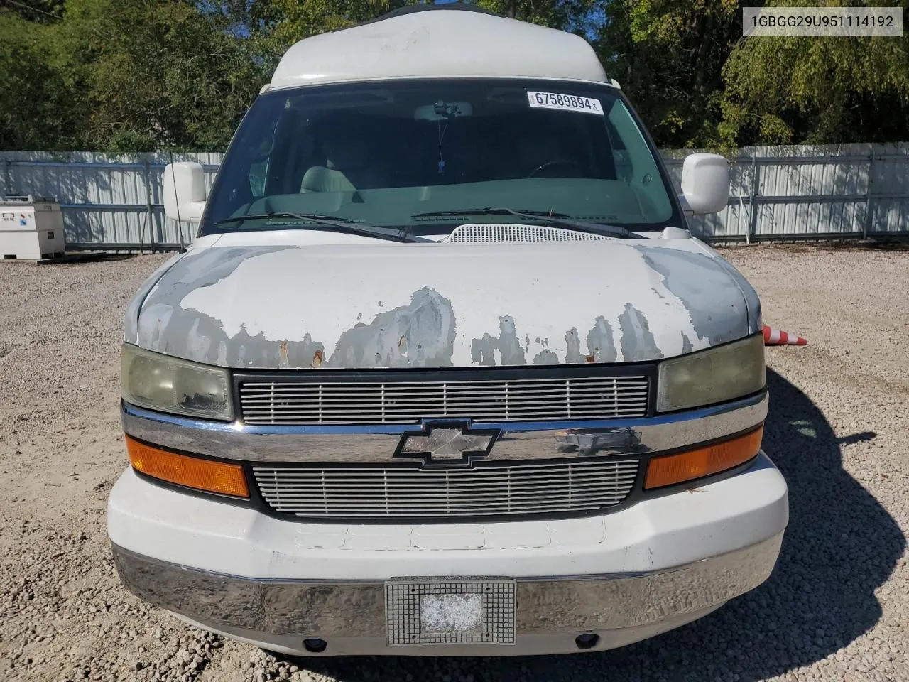 2005 Chevrolet Express G2500 VIN: 1GBGG29U951114192 Lot: 67589894