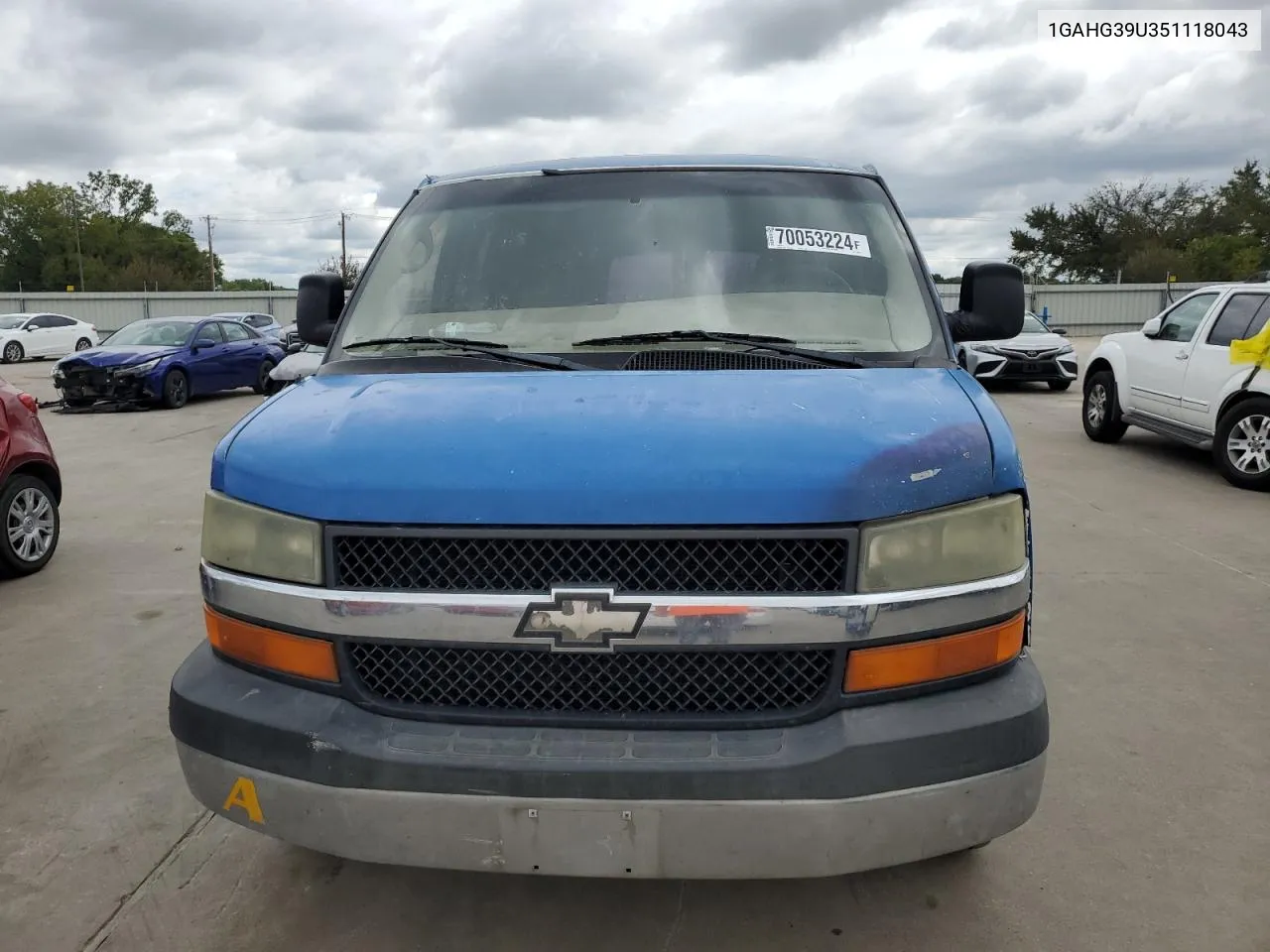 2005 Chevrolet Express G3500 VIN: 1GAHG39U351118043 Lot: 70053224