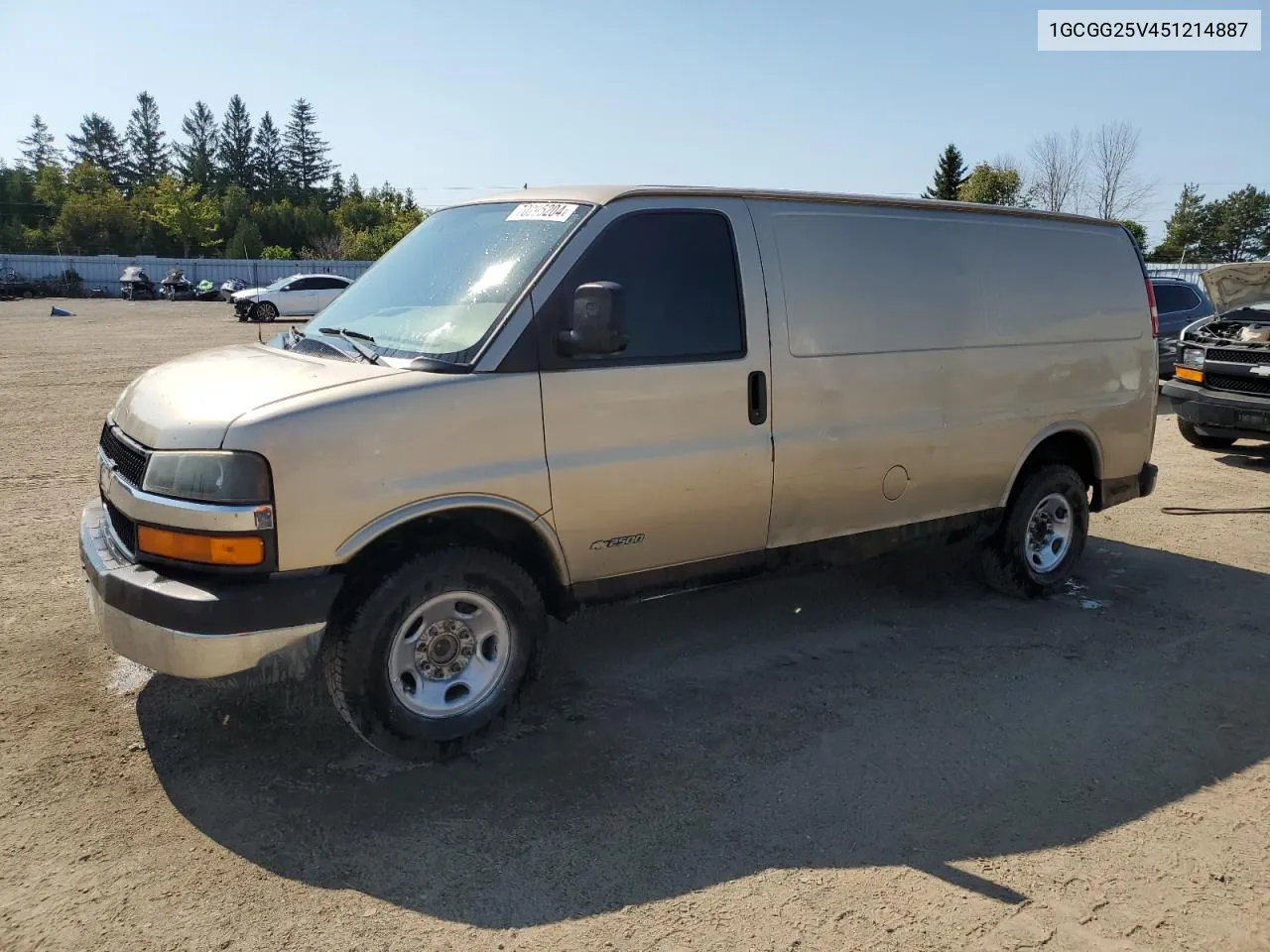 2005 Chevrolet Express G2500 VIN: 1GCGG25V451214887 Lot: 70295204