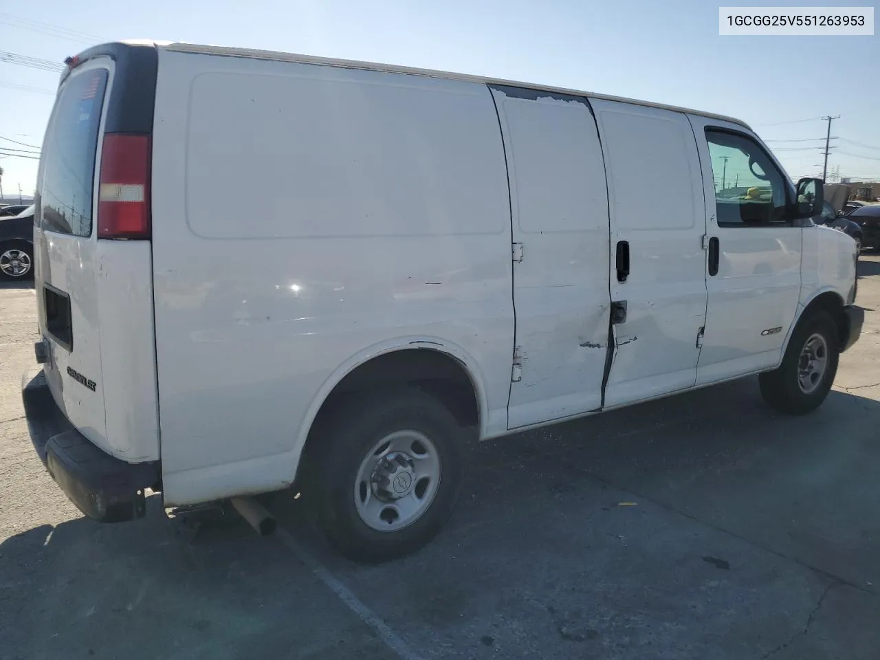 2005 Chevrolet Express G2500 VIN: 1GCGG25V551263953 Lot: 70985904