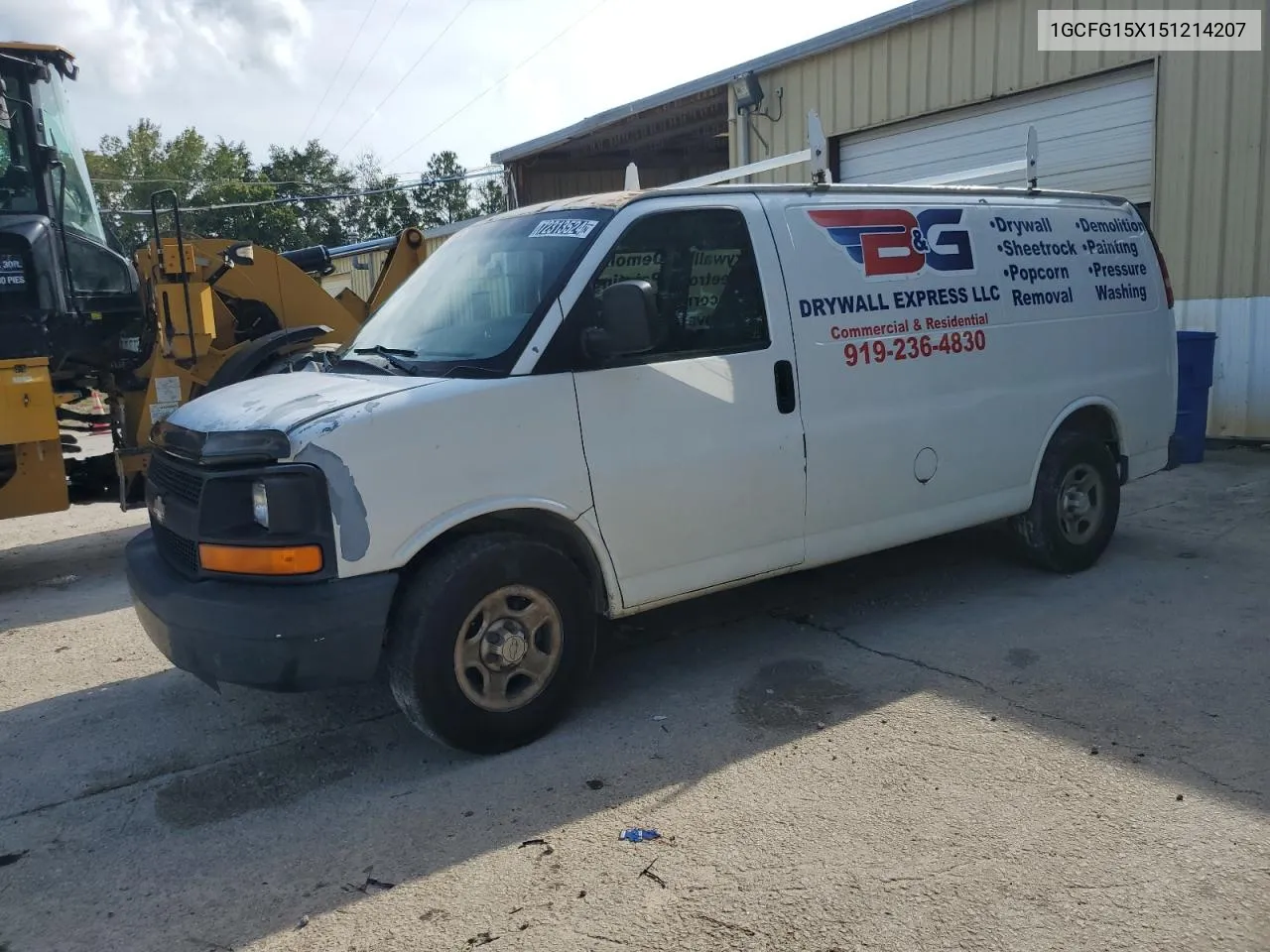 2005 Chevrolet Express G1500 VIN: 1GCFG15X151214207 Lot: 72313524