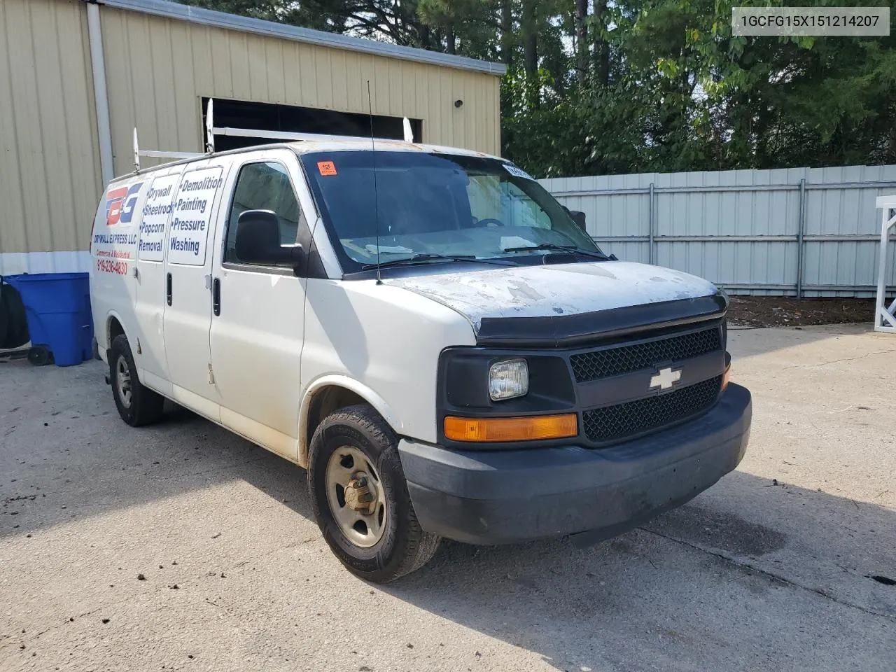 2005 Chevrolet Express G1500 VIN: 1GCFG15X151214207 Lot: 72313524