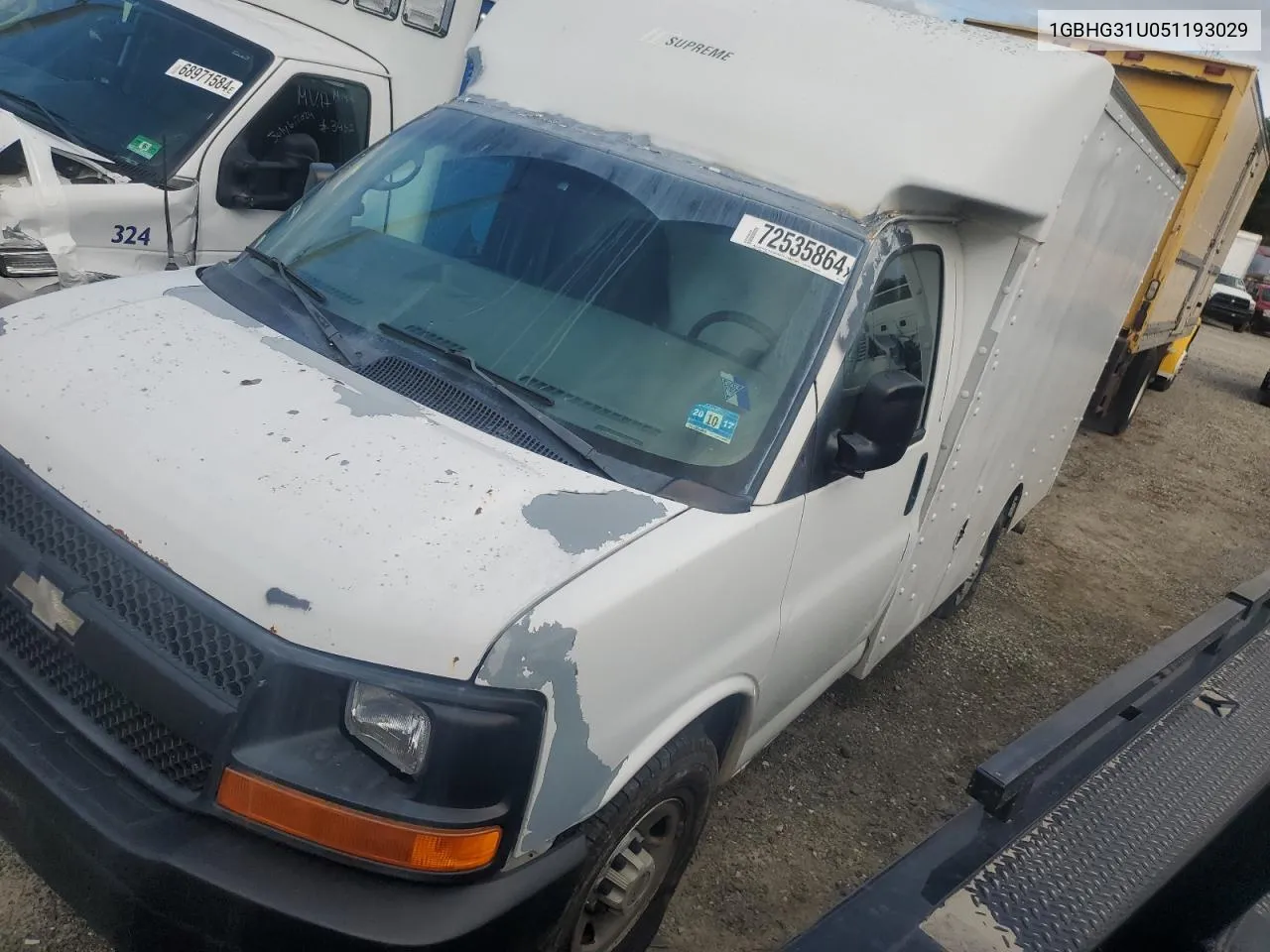 1GBHG31U051193029 2005 Chevrolet Express G3500