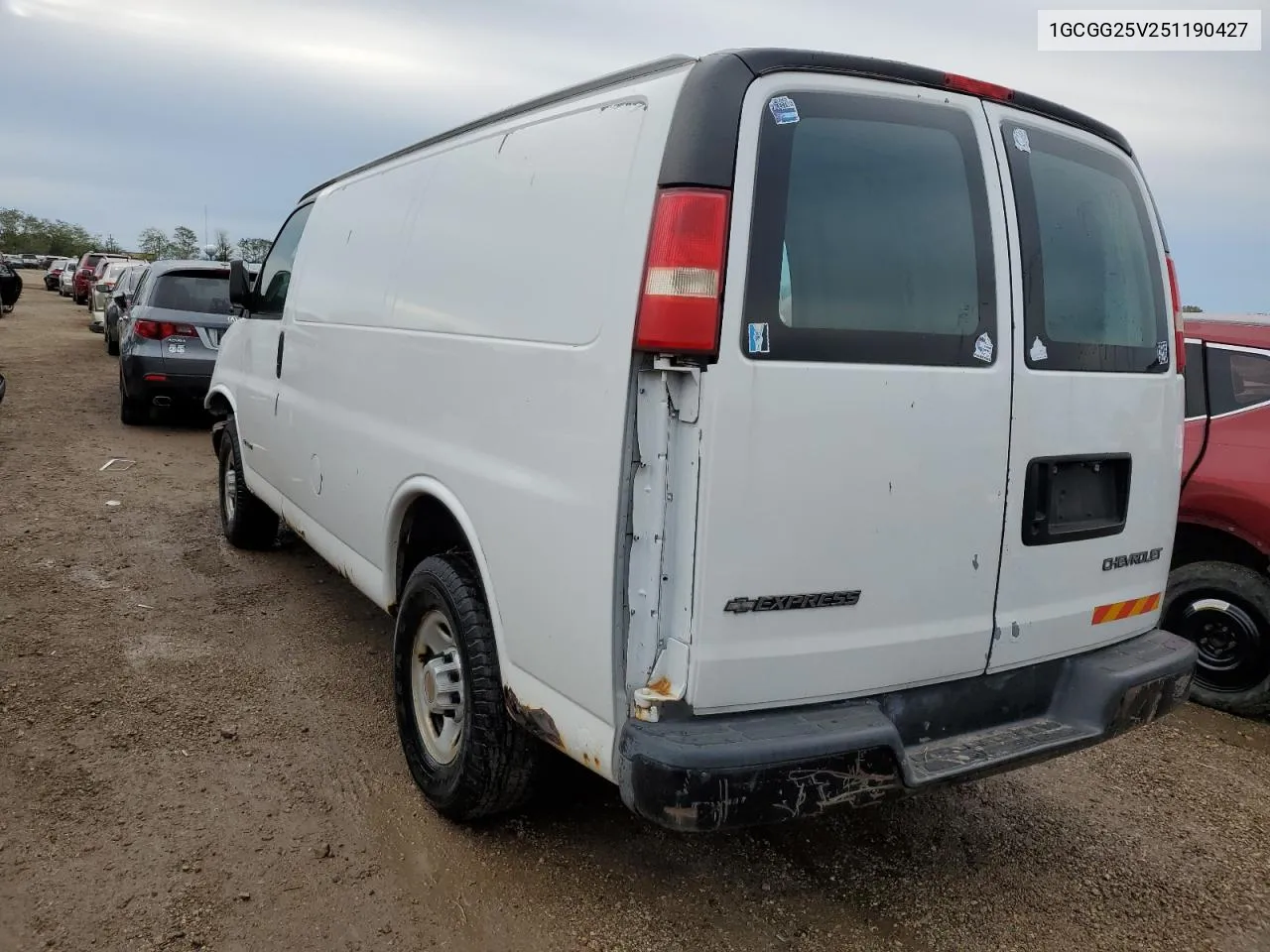 2005 Chevrolet Express G2500 VIN: 1GCGG25V251190427 Lot: 72616904