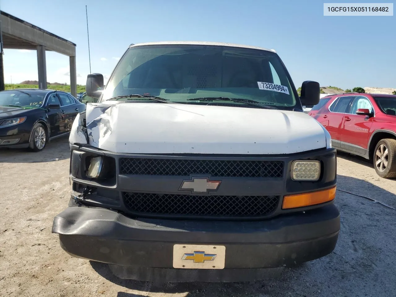 2005 Chevrolet Express G1500 VIN: 1GCFG15X051168482 Lot: 73204994