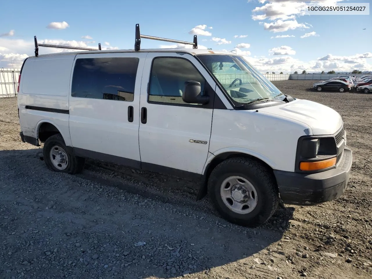 2005 Chevrolet Express G2500 VIN: 1GCGG25V051254027 Lot: 76336904