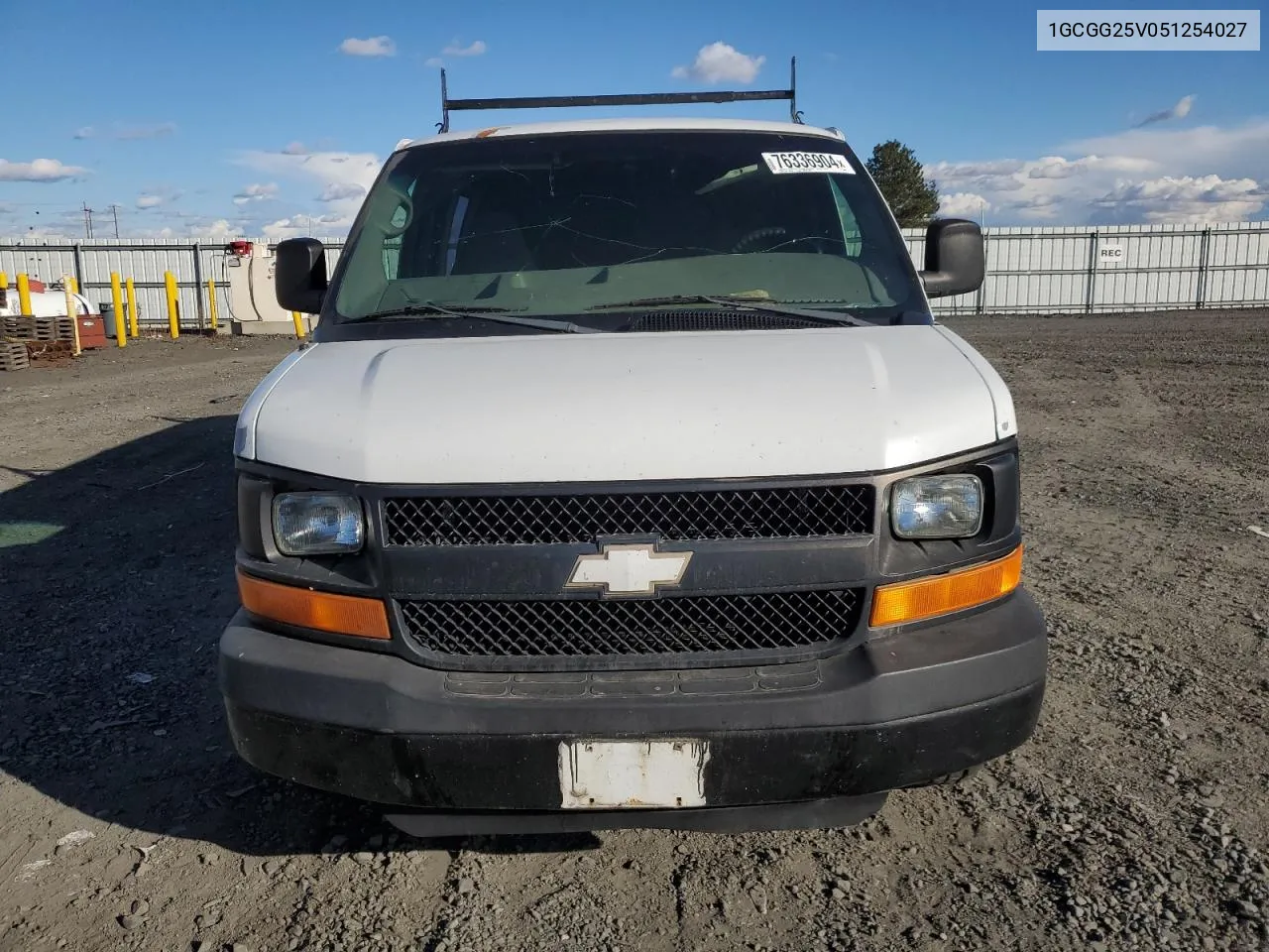 2005 Chevrolet Express G2500 VIN: 1GCGG25V051254027 Lot: 76336904