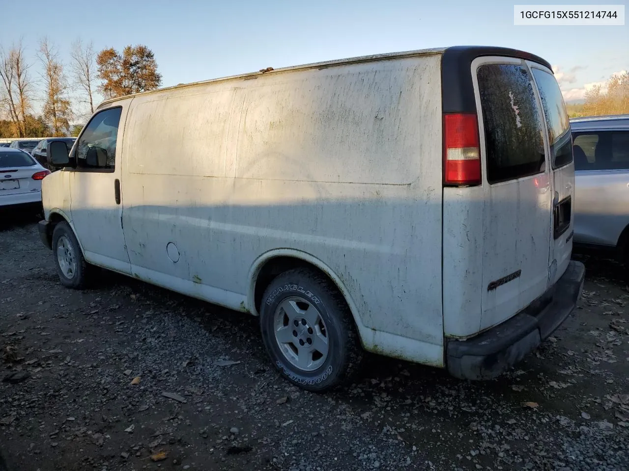 2005 Chevrolet Express G1500 VIN: 1GCFG15X551214744 Lot: 77561774