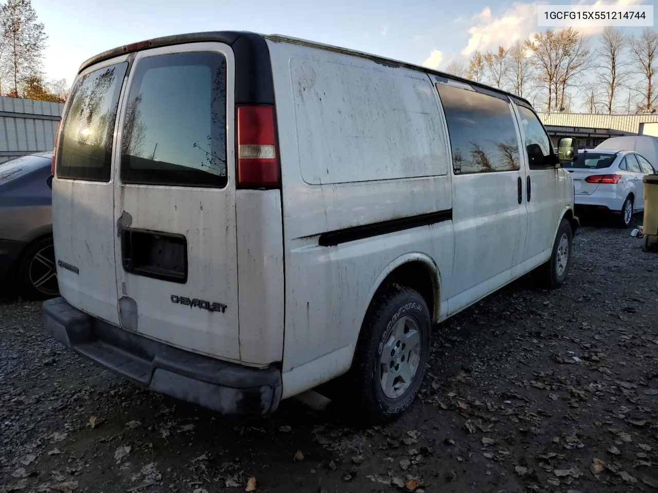 2005 Chevrolet Express G1500 VIN: 1GCFG15X551214744 Lot: 77561774